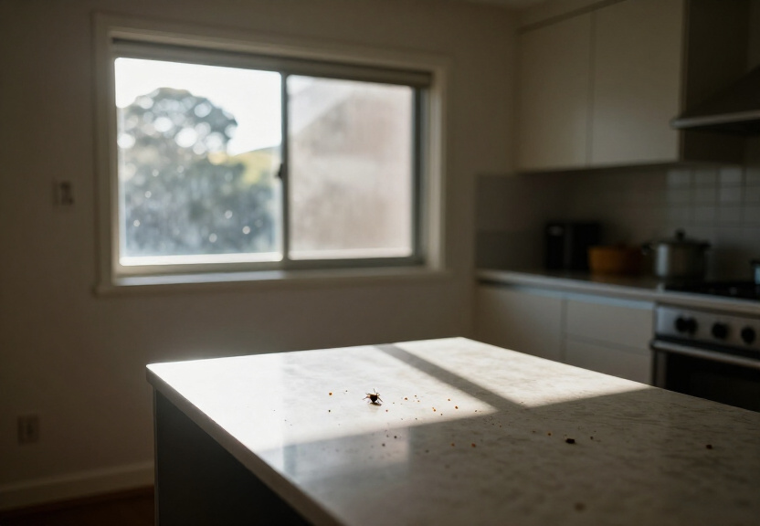 Cockroaches in a Crows Nest kitchen cabinet